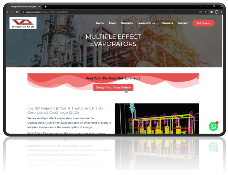 Multiple effect evaporator free tool image